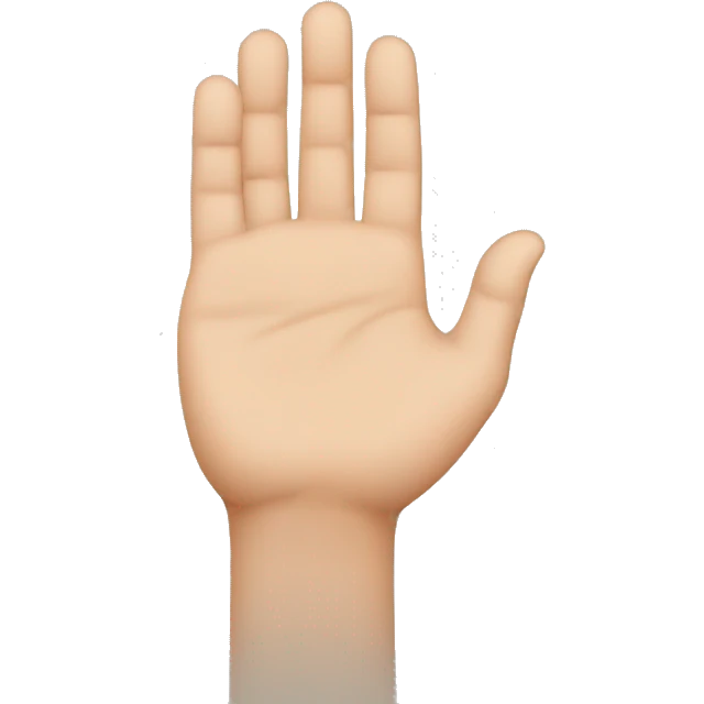 person with hand shape isv emoji