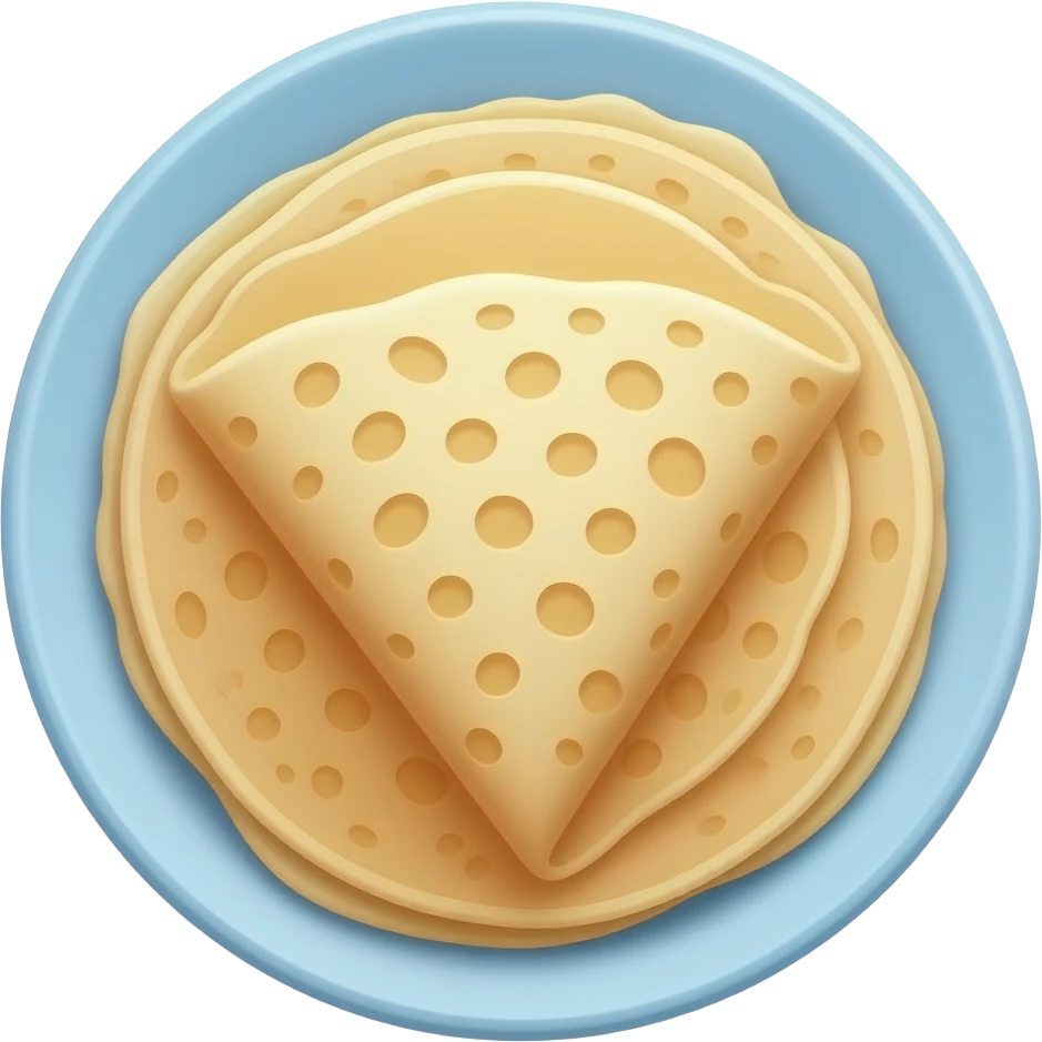 crepes on a plate emoji