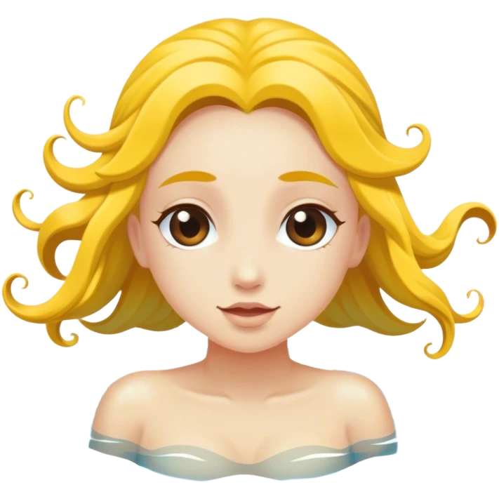 Mystical water nymph swimming  emoji