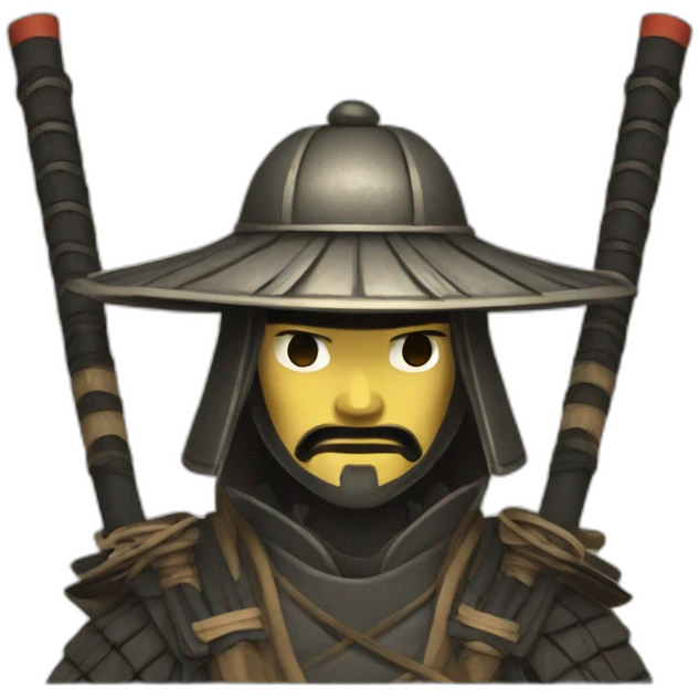 Ancient Japanese ronin symbolism emoji