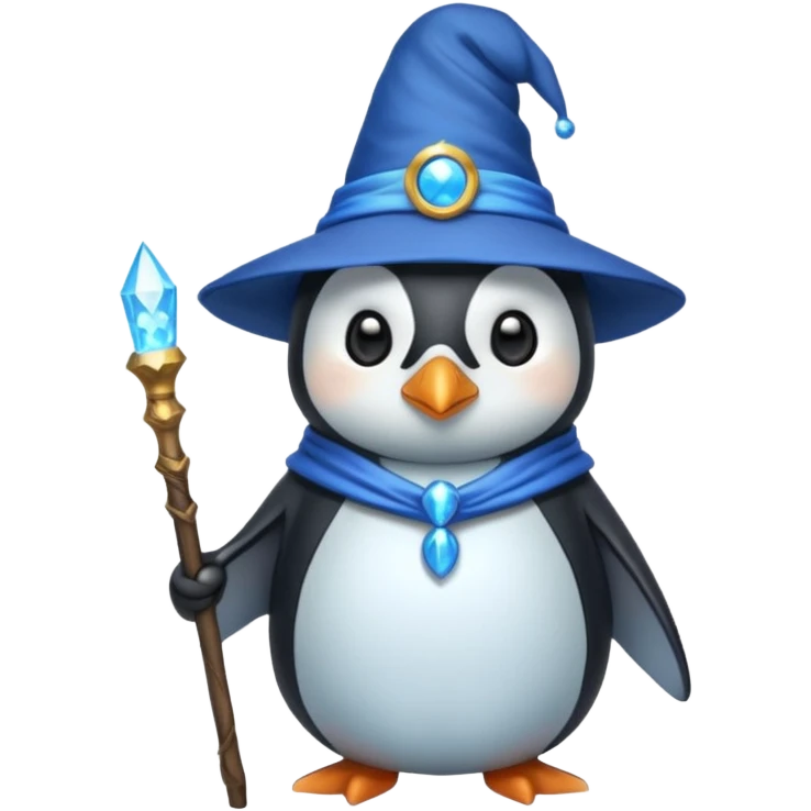 Penguin Wizard emoji