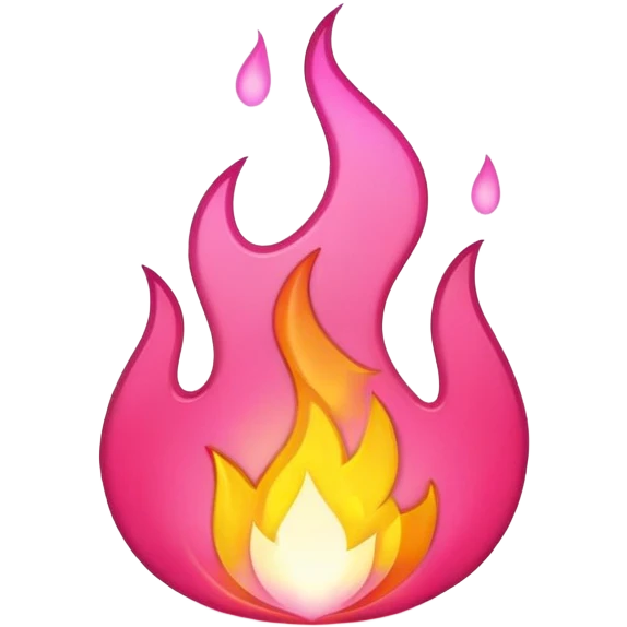 pink fire  emoji
