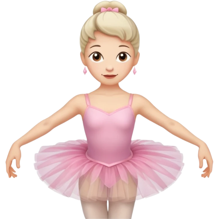 Ballerina, middle age woman, more expressions emoji