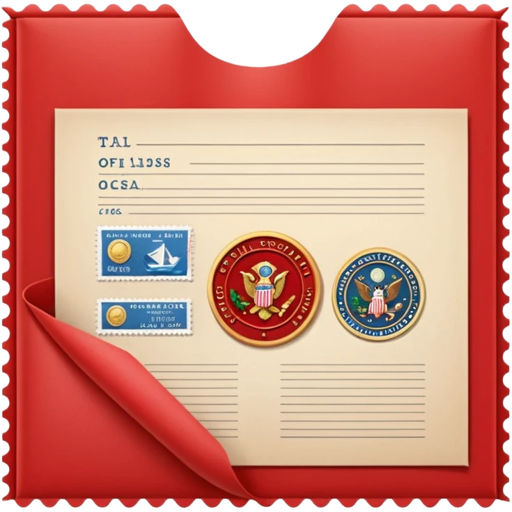 Office red document  emoji