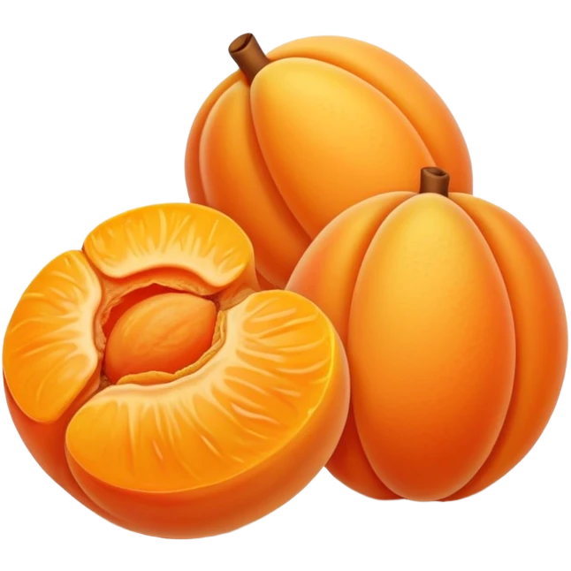 Dried apricot  emoji
