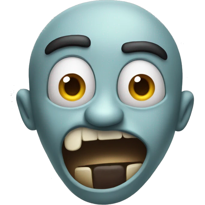 crazy emoji losing its mind because it might be concious emoji