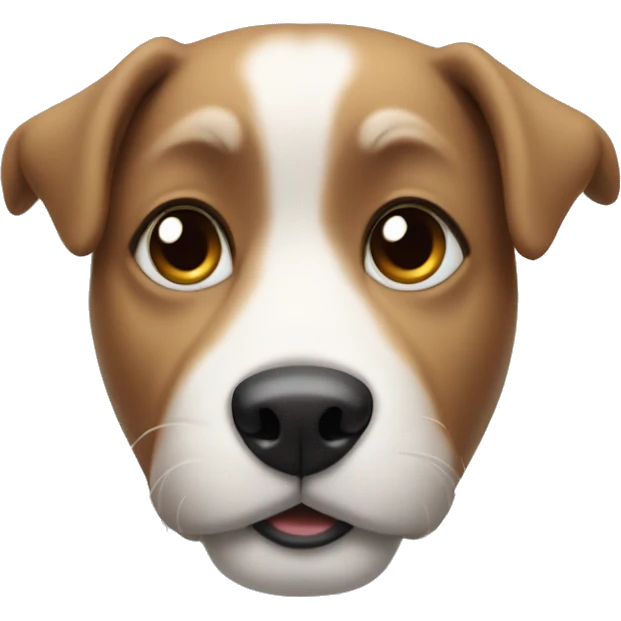 dog whit snow emoji