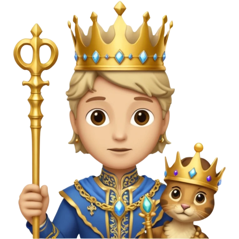 royal staff tortiose with scepter in left hand emoji
