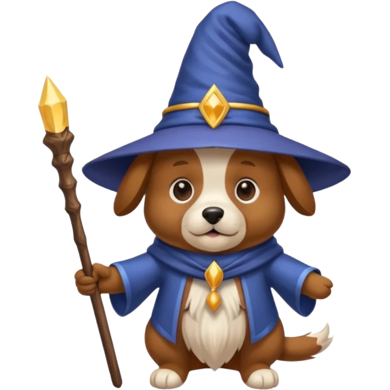 Dog wizard emoji
