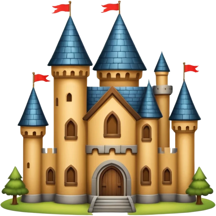 big wood castle house emoji