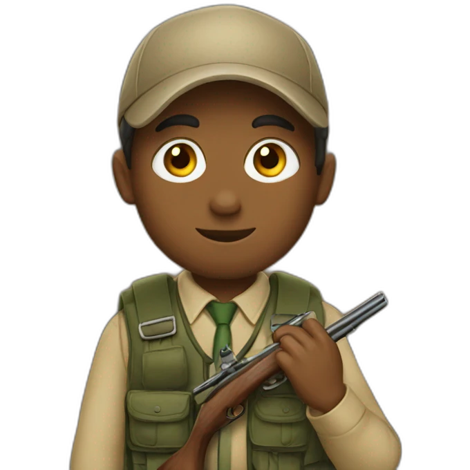 Hunting at school emoji