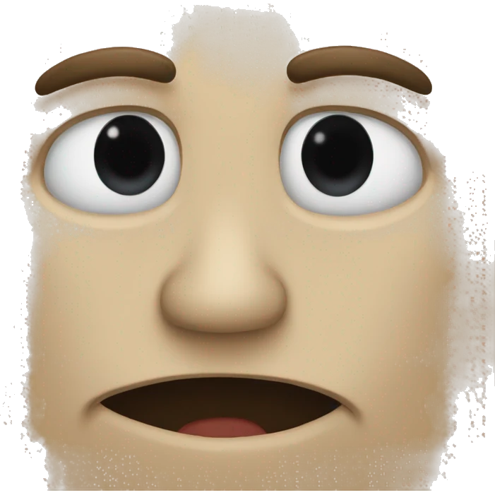 Freaky face emoji