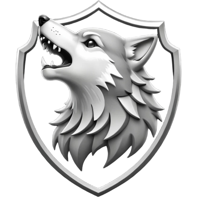 howling wolf crest emoji