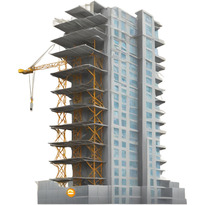 high-rise building under construction emoji