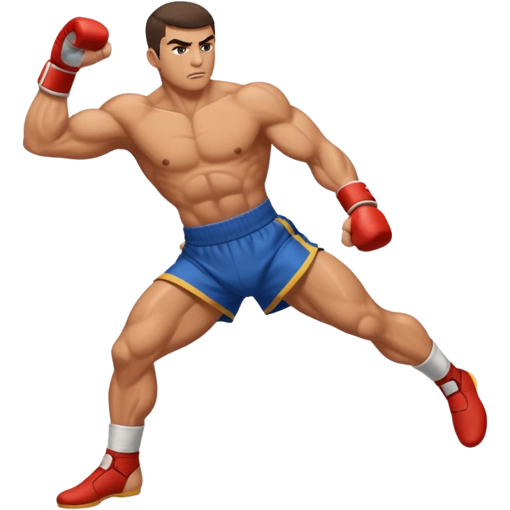 fighter kicking emoji