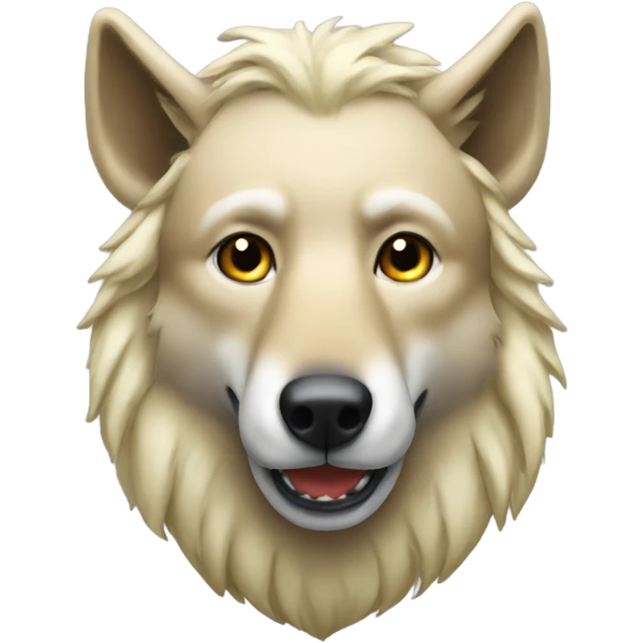 Wolf moose blonde  emoji