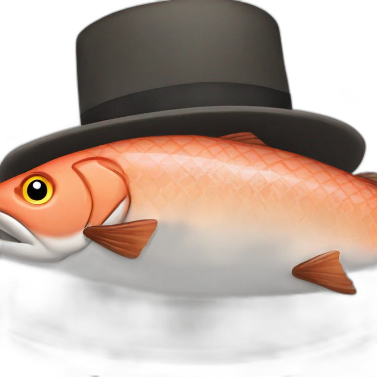 jewish salmon with yarmulke emoji