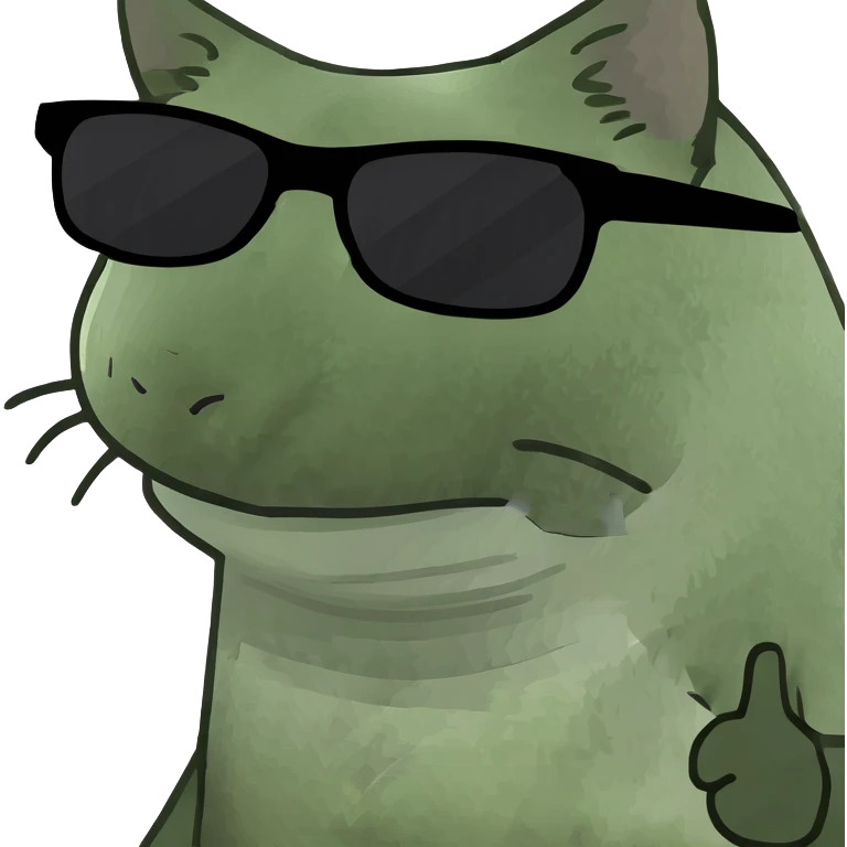 Cat with sunglasses emoji