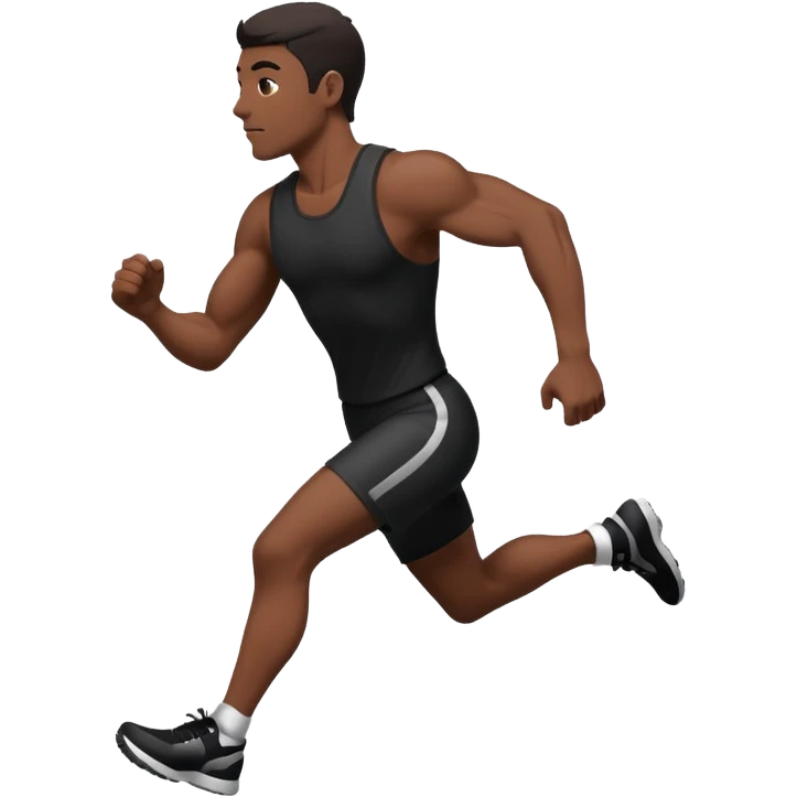 Man running siluet emoji