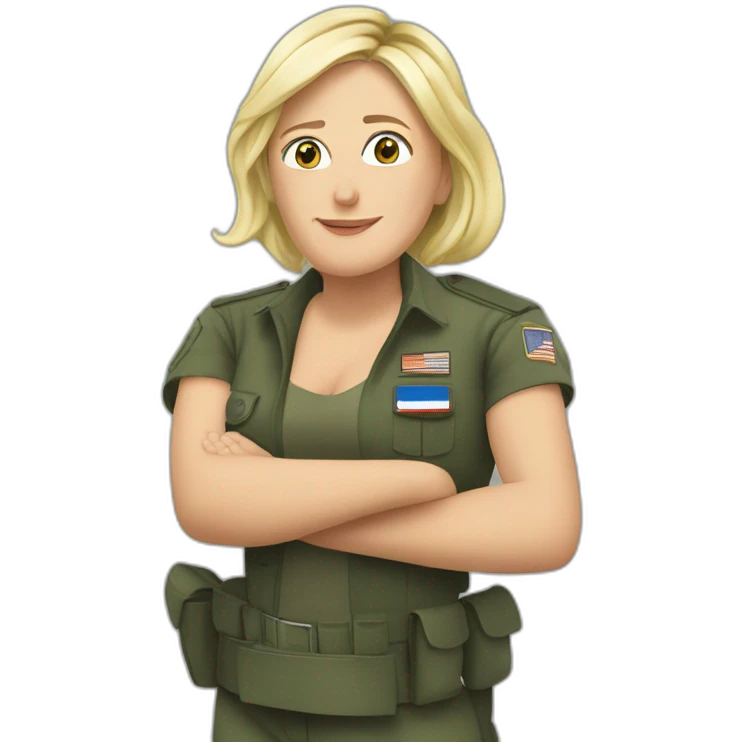Marine le pen méchante emoji