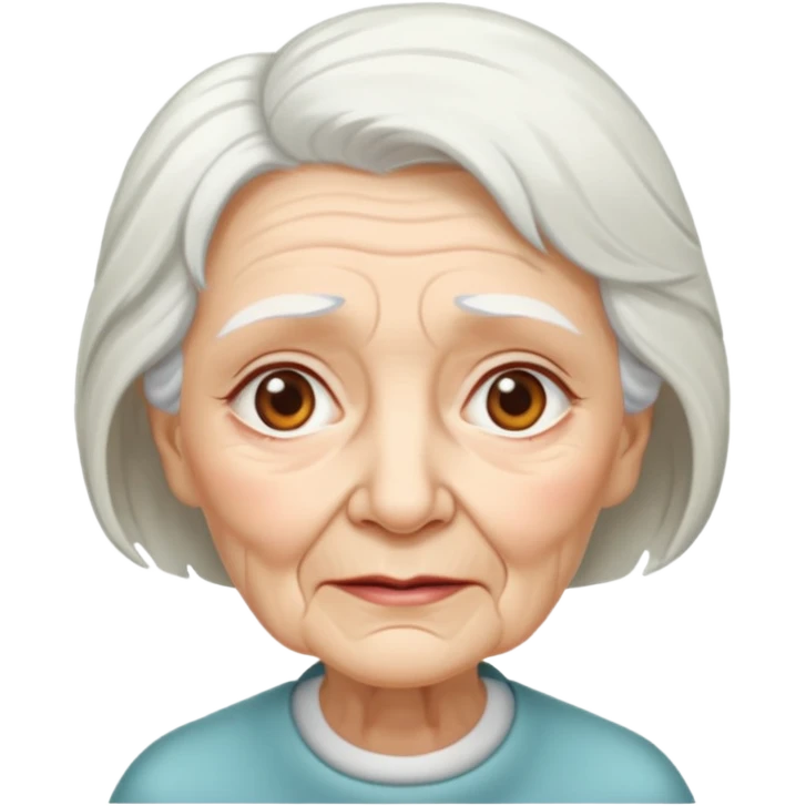 She was an old lady, about 80 years old emoji