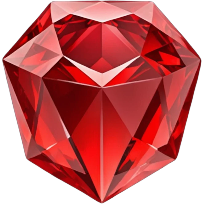 Red blood crystal emoji