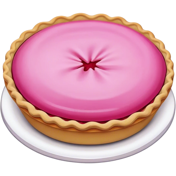 Pink pie emoji