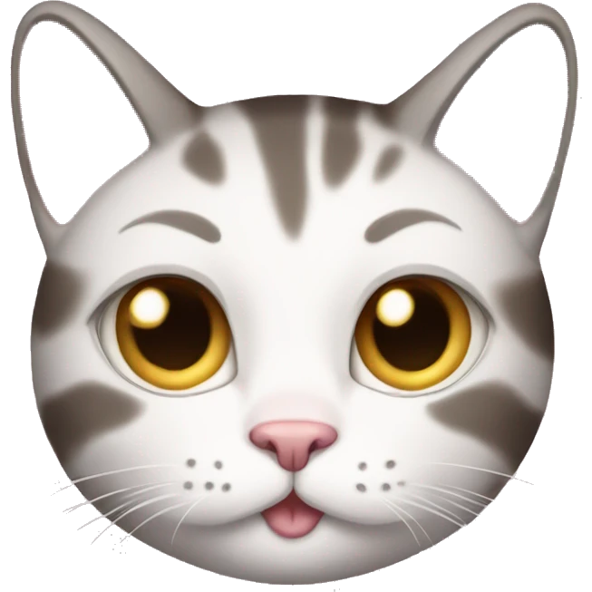 pregnant cat with pink fur emoji