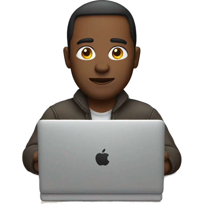 man with macbook emoji