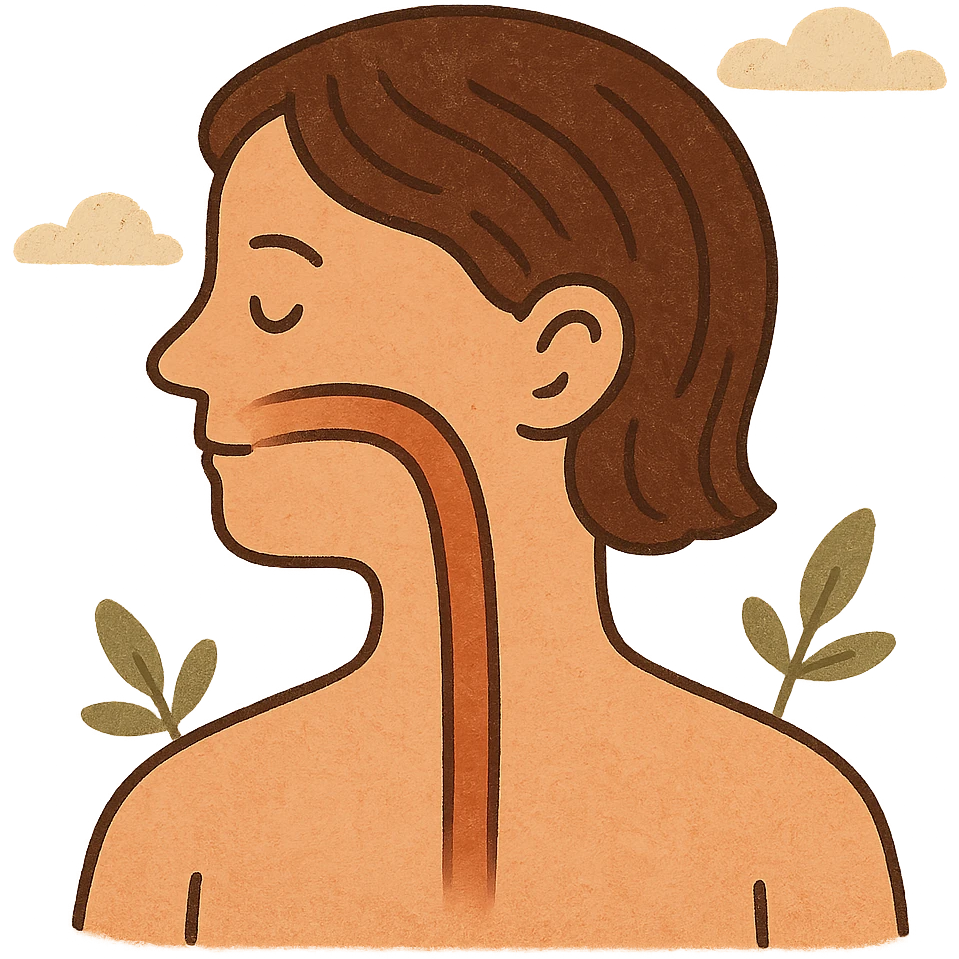 head with esophagus emoji