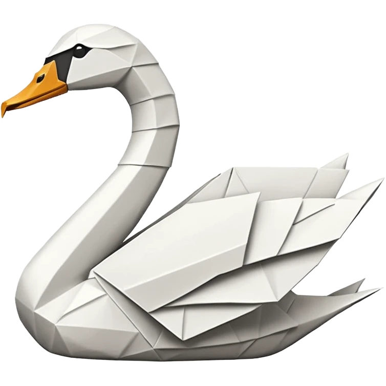 Origami swan like Prison Break version which Michel Scolfild made one. emoji