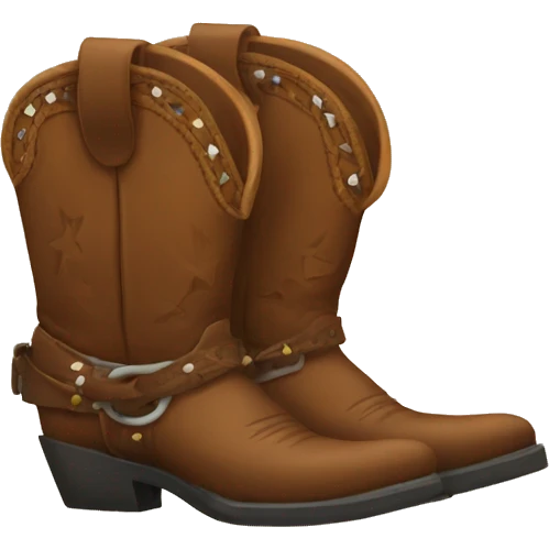 Cowboy boots emoji