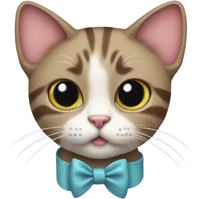 cat with a bow emoji