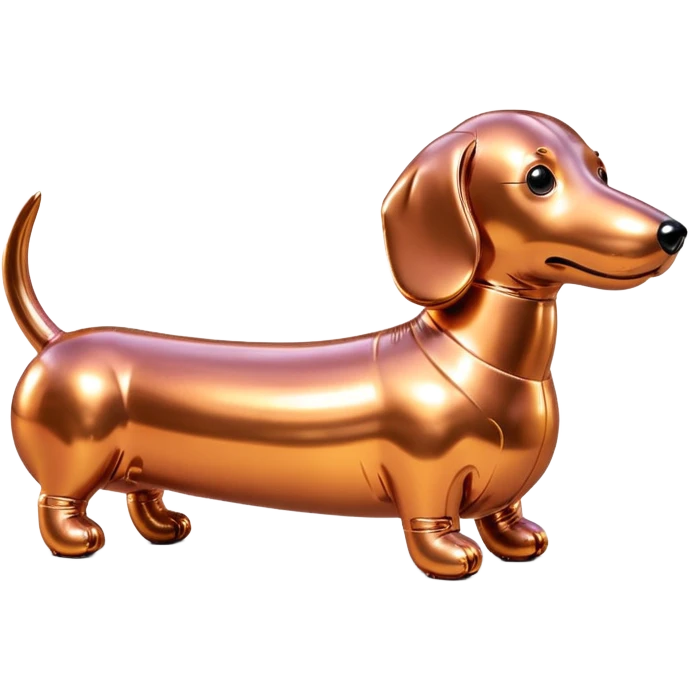 SPAM meat jeff koons style inflatable dachshund shund art sculpture emoji