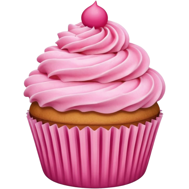 Cupcake with pink icing emoji