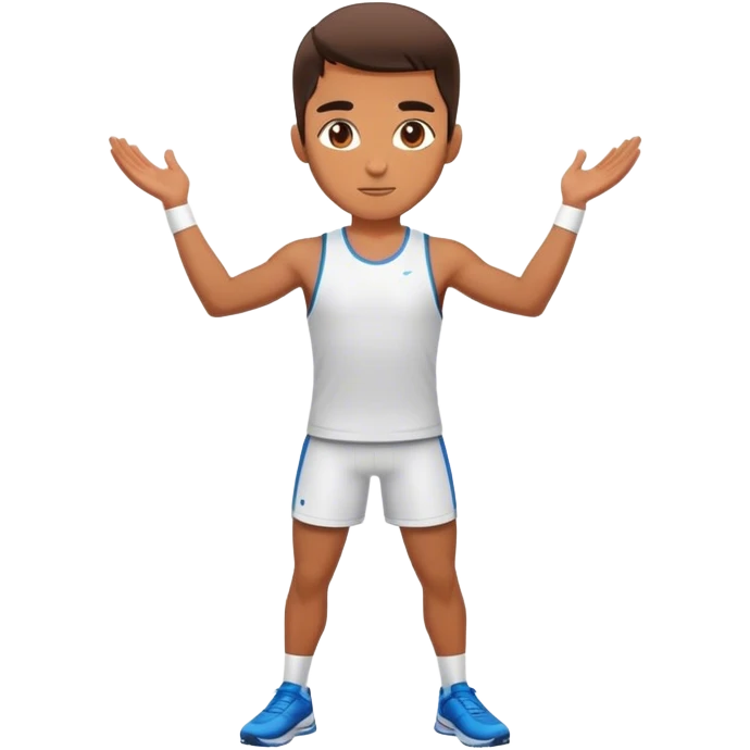 athlete T pose emoji