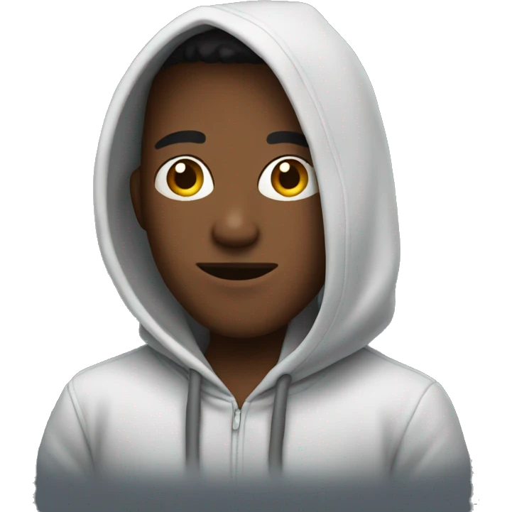 Guy with a hoodie emoji