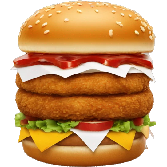 kfc double down burger emoji
