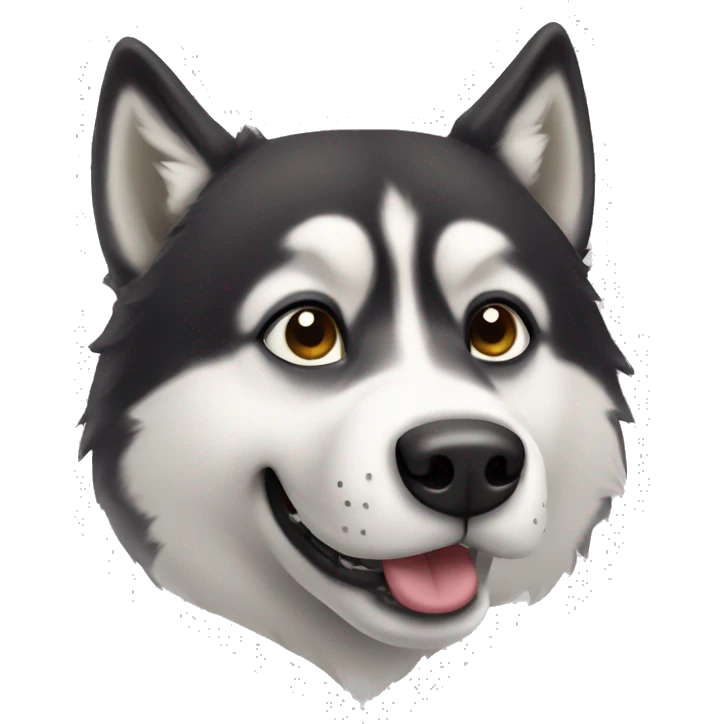 Husky dog face emoji