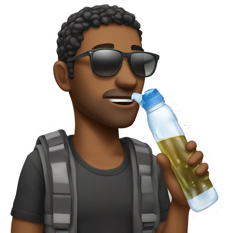 Cool guy dehydration  emoji