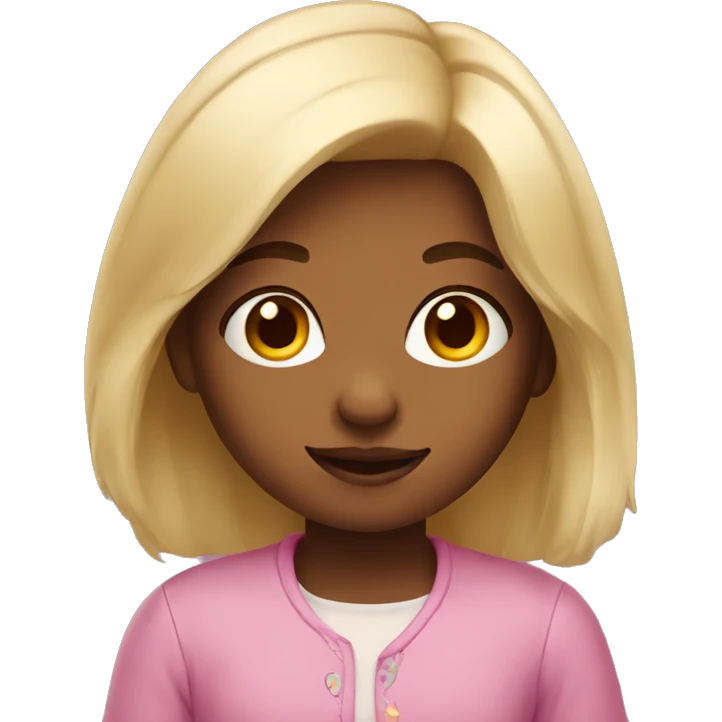 a cute little girl emoji