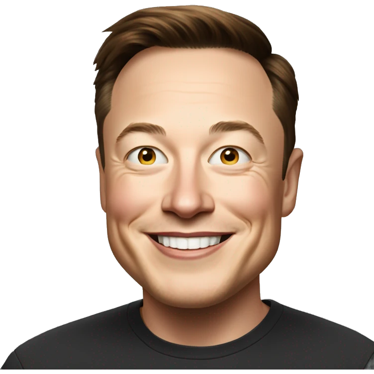 elon musk smiling emoji