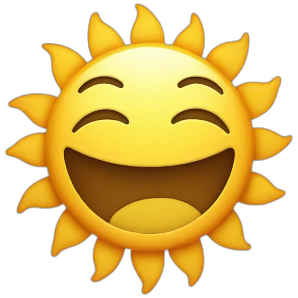 smiling sun emoji