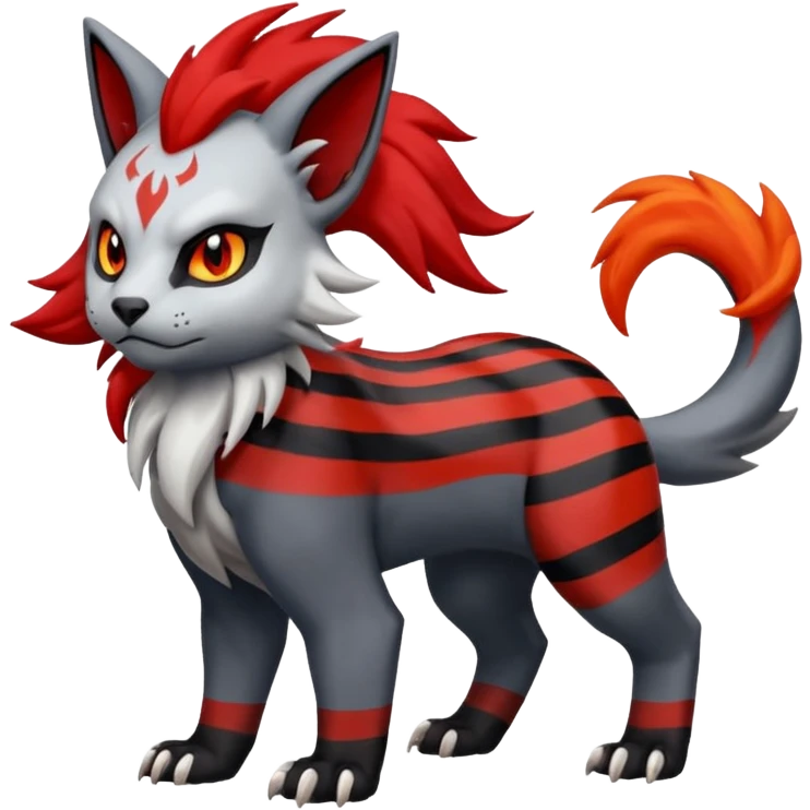 Absol-Torracat-Fakémon-hybrid-creature (full body)  emoji