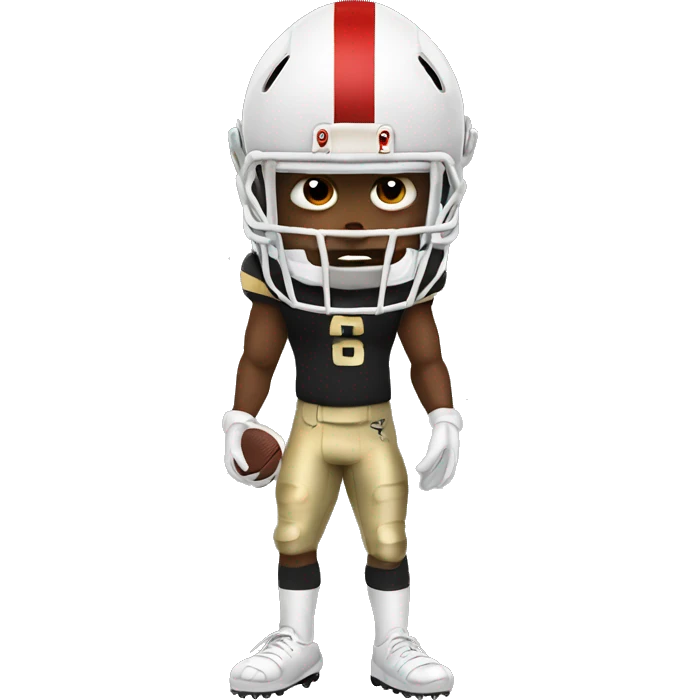 Terrible football player emoji