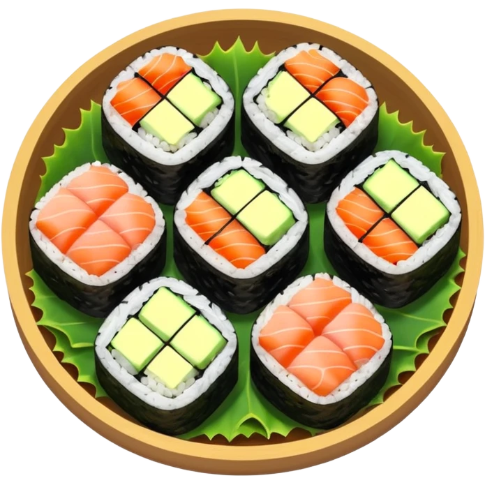 sushi roll birds eye veiw emoji