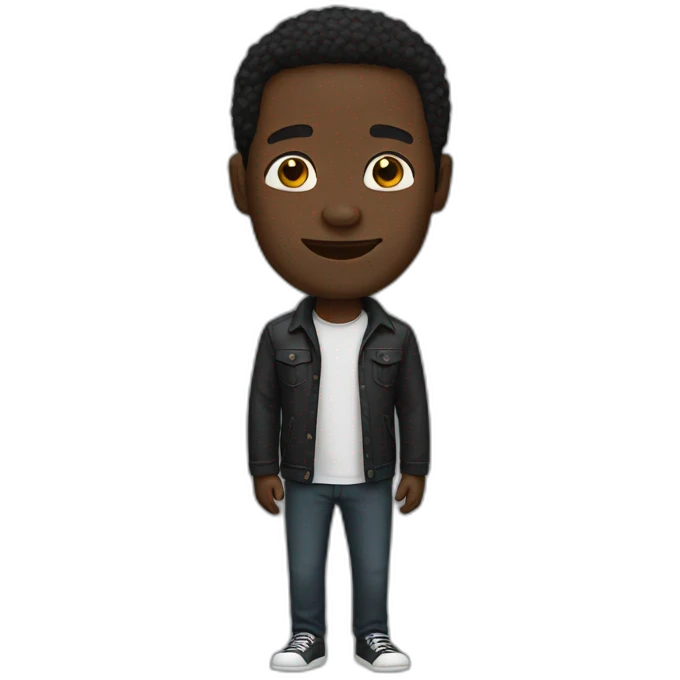 black man emoji