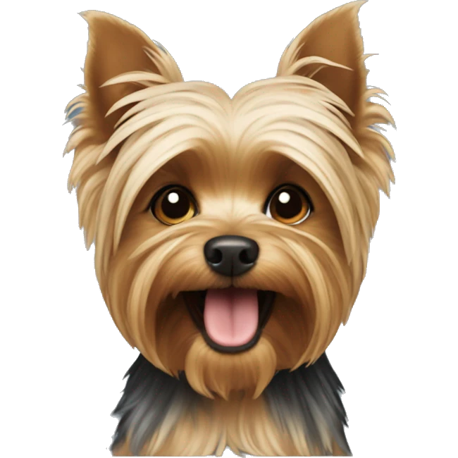 Yorkshire Terrier playing emoji