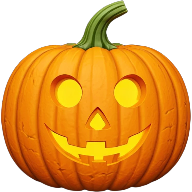 spooky pompkin 3d emoji