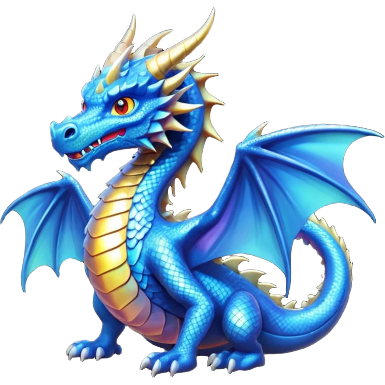 Blue dragon emoji